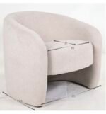 ⁦כורסא דגם לילך אפור בהיר⁩ – תמונה ⁦3⁩