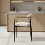 ⁦כסא אוכל סופי רגל שחורה⁩ – תמונה ⁦3⁩