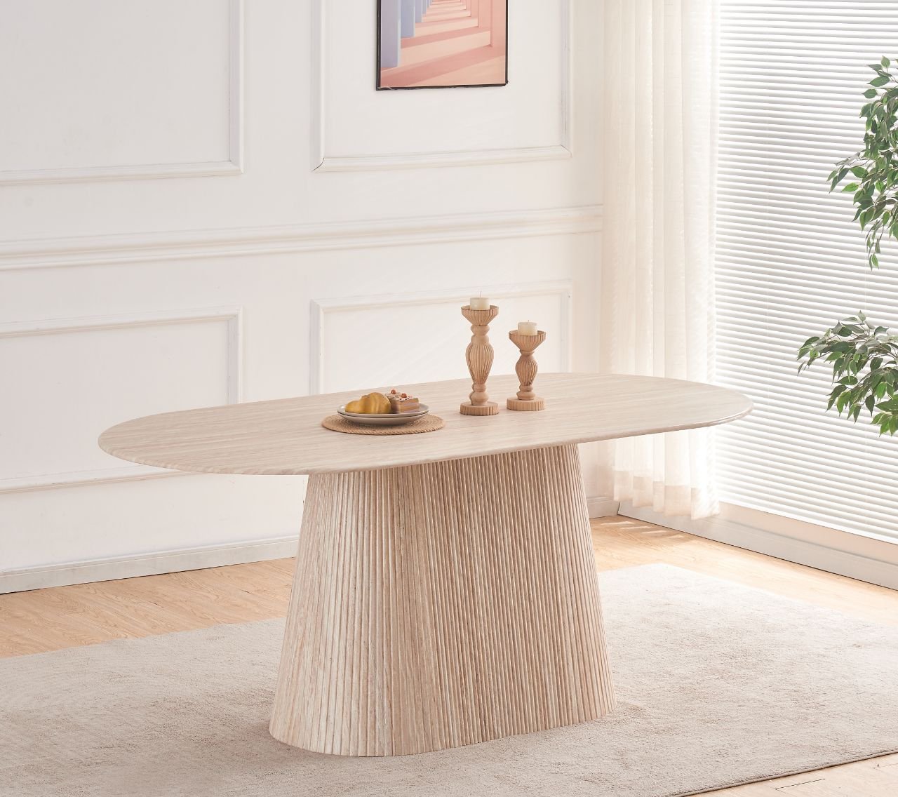 IMG_0528 שולחן אוכל דגם וניס - לבן – תמונה 1