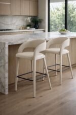 ⁦כסא בר כריסטי לבן⁩ – תמונה ⁦2⁩